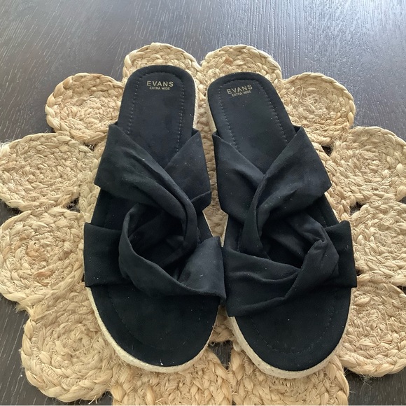 Evans extra wide softie knot platform shoes (10 extra wide) - Picture 6 of 8